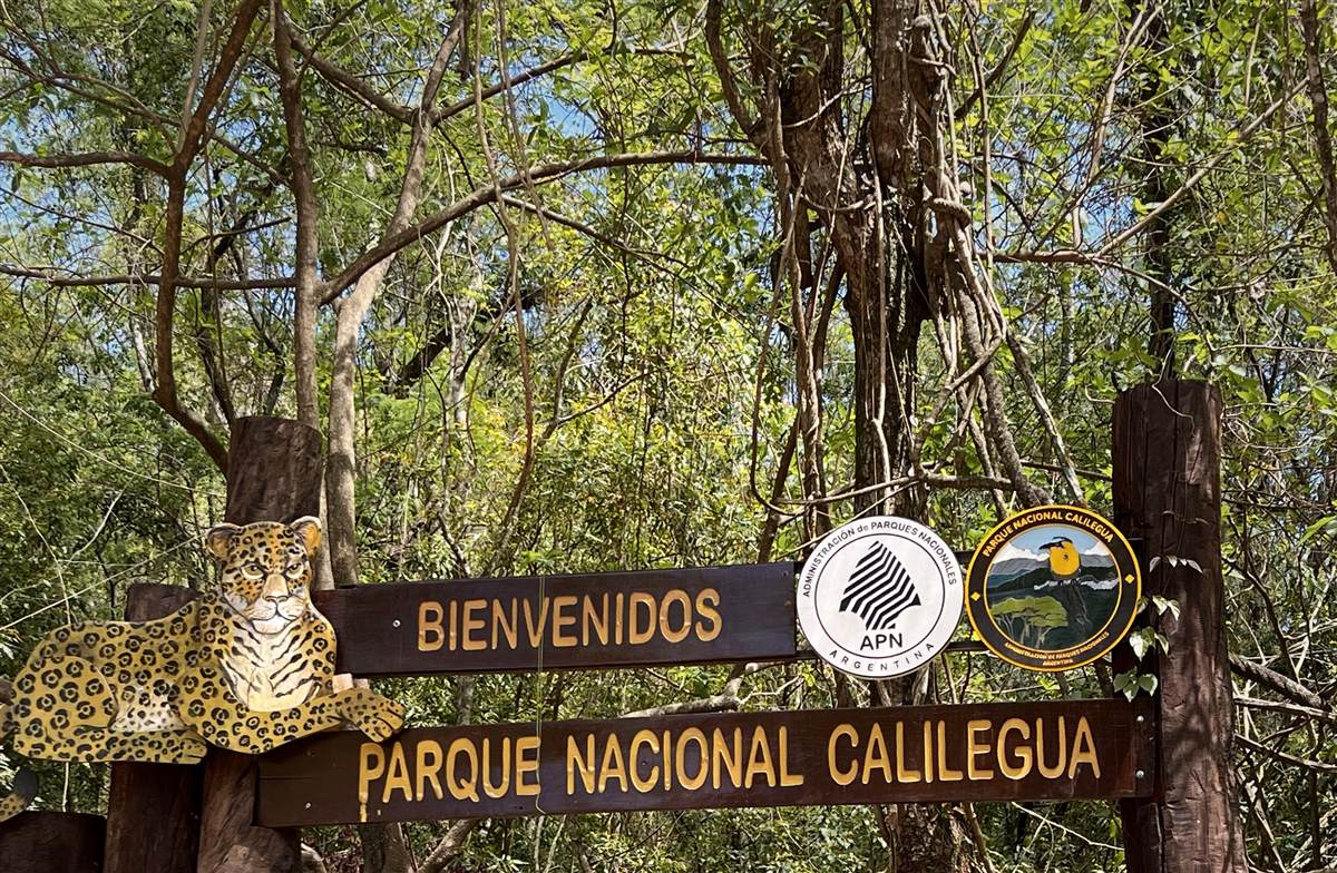 Portal de entrada al Parque Nacional Calilegua, en Jujuy